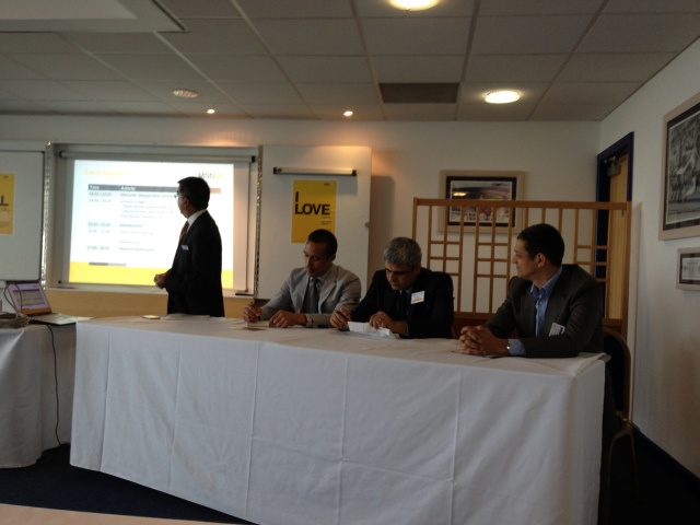 Here&Now365 founder Manish Tiwari on the panel of discussion at the MSDUK Meet the Buyer event, Leicester